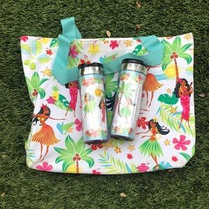 Island Heritage “Hula” insulated cups bundle